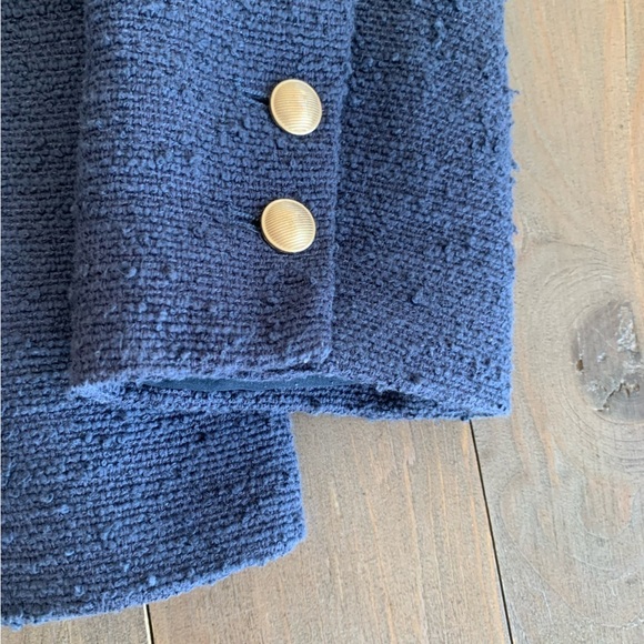 L’Agence Chamberlain blazer in midnight blue tweed - Picture 4 of 9